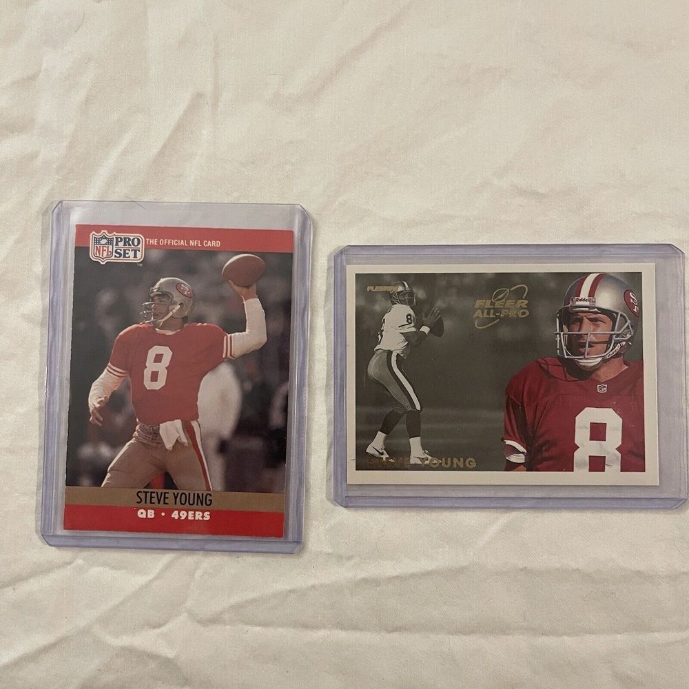 Steve Young Football Card Lot Of 2 San Francisco‎ 49ers